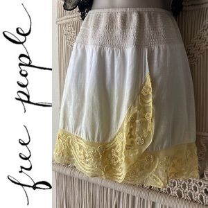 FREE PEOPLE vintage ombré dip dye skirt.         U